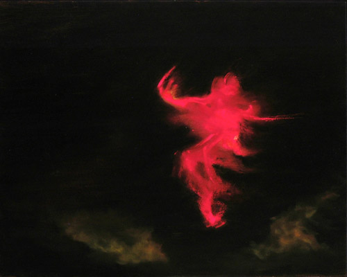 Dieu de feu Huile sur toile (75cm x 60cm)